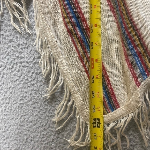 Sweet N Sinful Womens Cardigan Open Front Knit Sweater Fringe Stretch XS - Picture 5 of 10